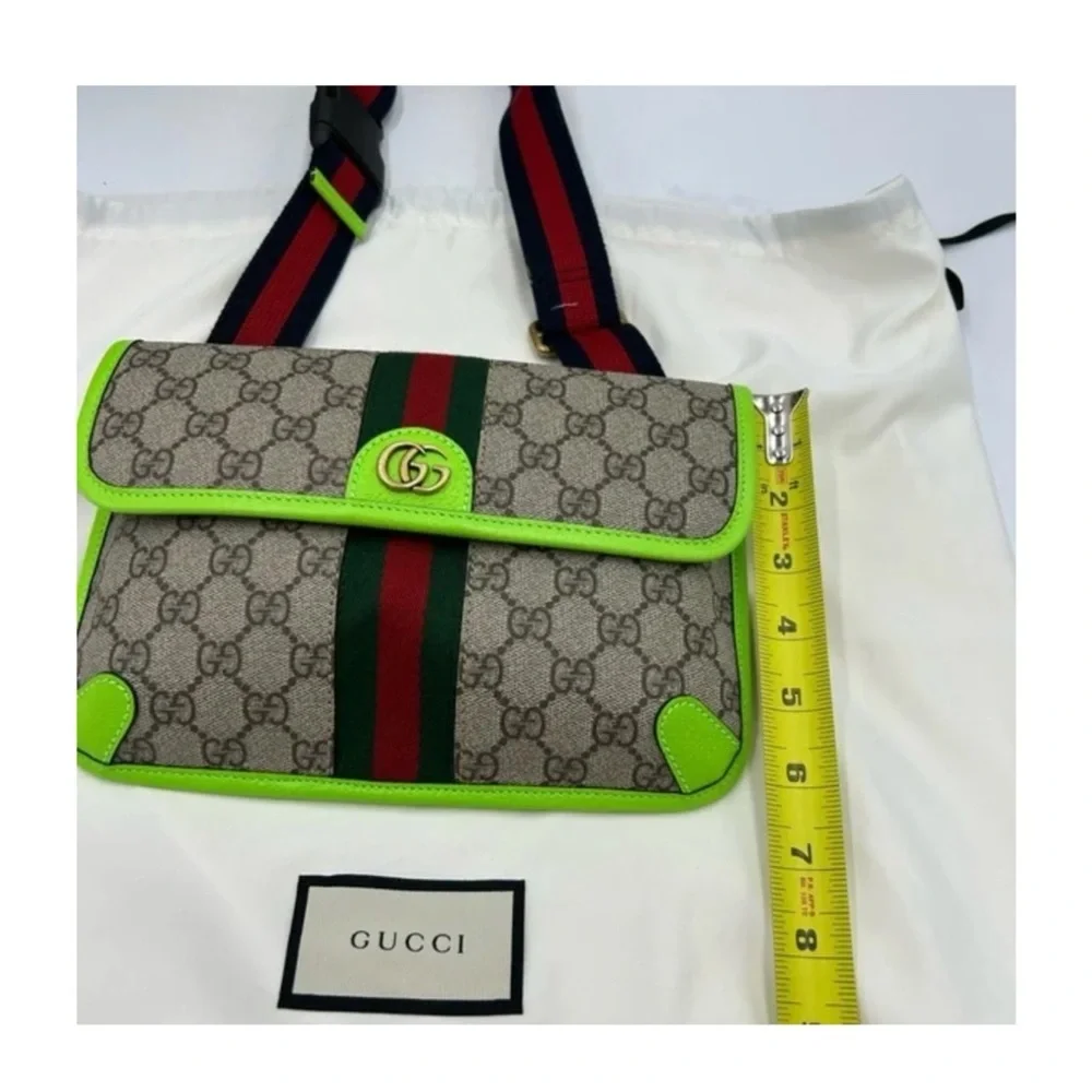 Gucci GG Supreme OPHIDIA belt bag adjustable 80 cm made in Italy - Picture 5 of 6